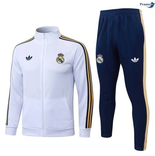 Casaco de Fato de Treino Real Madrid Criancas Blanco 2026