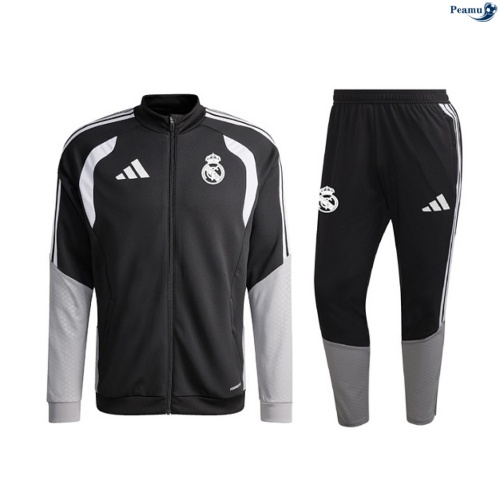 Casaco de Fato de Treino Real Madrid Criancas Negro 2026