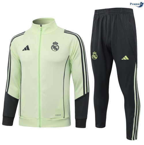 Casaco de Fato de Treino Real Madrid Criancas Verde/Gris/Verde 2026