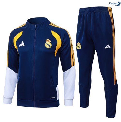 Casaco de Fato de Treino Real Madrid Azul marino/Blanco 2026