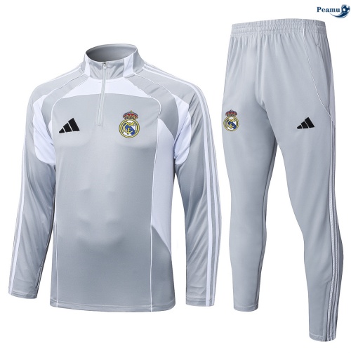 Fato de Treino Real Madrid Gris/Blanco 2026