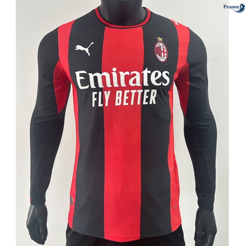 Camisola Futebol AC Milan Player Principal Equipamento Manga larga 2026-2027