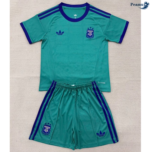 Camisola Futebol Argentina Crianças Equipamento Manga Larga Verde 2026-2027