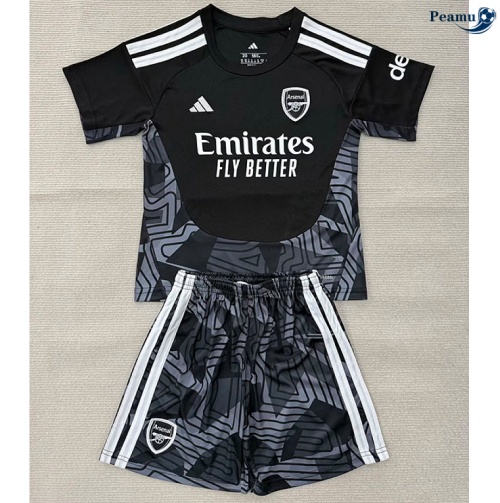 Camisola Futebol Arsenal Crianças Equipamento Portero negro 2026-2027