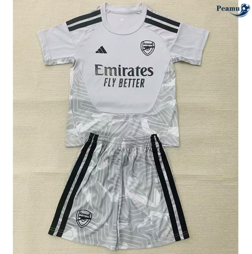 Camisola Futebol Arsenal Crianças Equipamento Portero Gris 2026-2027