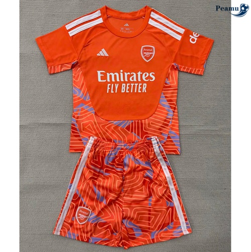 Camisola Futebol Arsenal Crianças Equipamento Portero Naranja 2026-2027