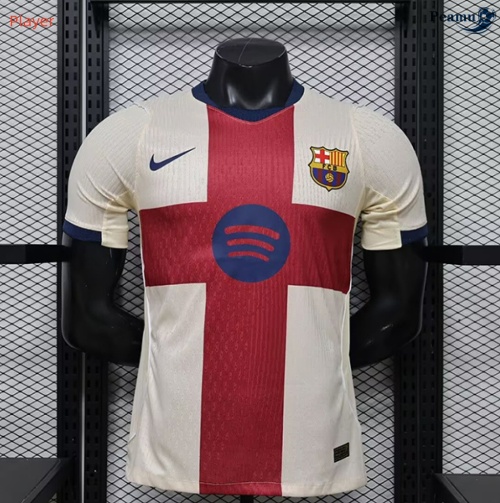 Camisola Futebol Barcelona Player Equipamento Rojo 2026-2027