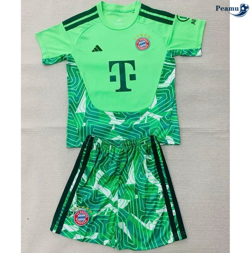 Camisola Futebol Bayern de Munique Crianças Equipamento Portero verde 2026-2027