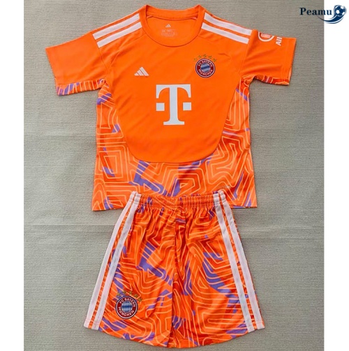 Camisola Futebol Bayern de Munique Crianças Equipamento Portero Naranja 2026-2027