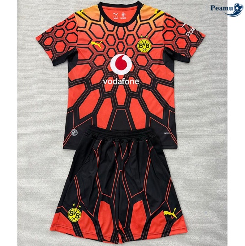 Camisola Futebol Borussia Dortmund Crianças Equipamento Portero Naranja 2026-2027