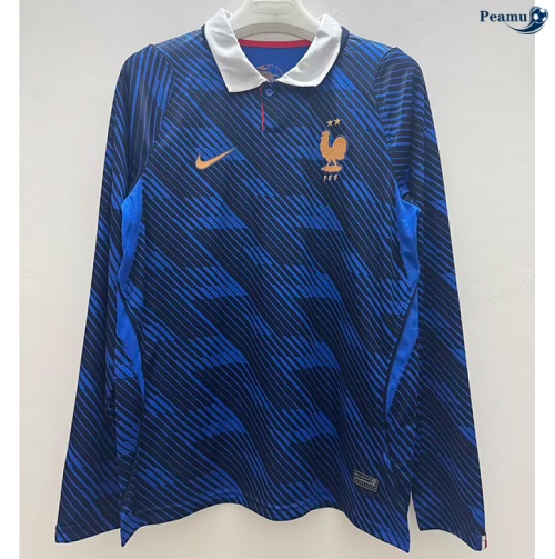 Camisola Futebol França Principal Equipamento Manga Larga 2026-2027