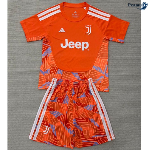 Camisola Futebol Juventus Crianças Equipamento Portero Naranja 2026-2027