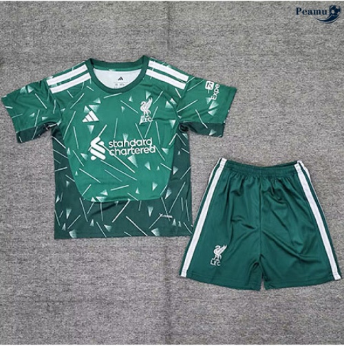 Camisola Futebol Liverpool Crianças Equipamento Portero verde 2026-2027