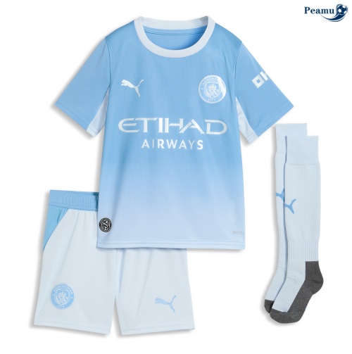 Camisola Futebol Manchester City Crianças Principal Equipamento 2026-2027