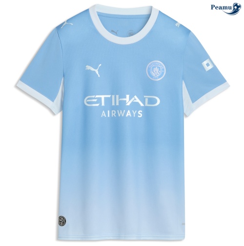 Camisola Futebol Manchester City Mulher Principal Equipamento 2026-2027