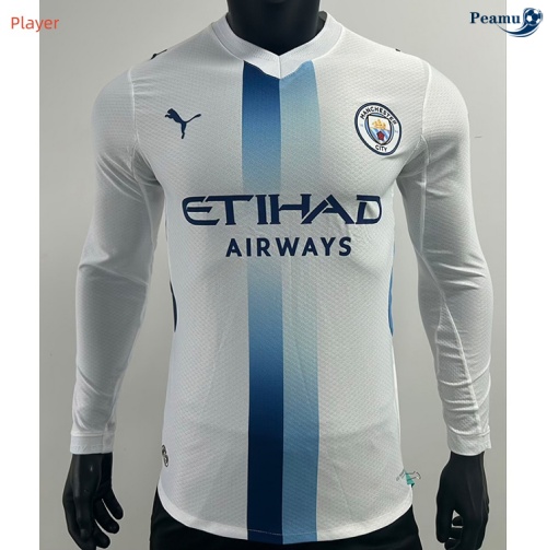 Camisola Futebol Manchester City Player Alternativa Equipamento Manga larga 2026-2027