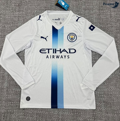 Camisola Futebol Manchester City Alternativa Equipamento Manga larga 2026-2027