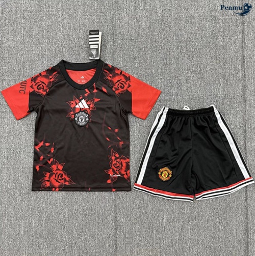 Camisola Futebol Manchester United Equipamento Crianças Rojo 2026-2027
