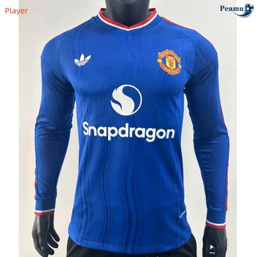 Camisola Futebol Manchester United Player Alternativa Equipamento Manga larga 2026-2027