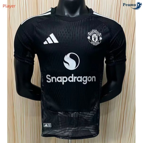 Camisola Futebol Manchester United Player Equipamento Portero negro 2026-2027