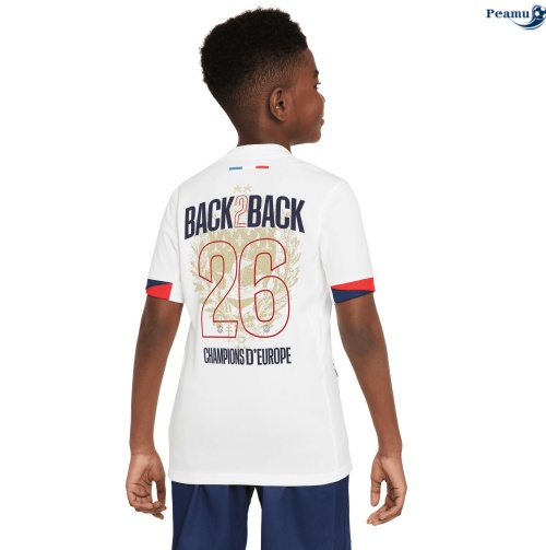Camisola Futebol PSG Crianças Alternativa Equipamento 2 étoiles Champions D’Europe 2025-2026