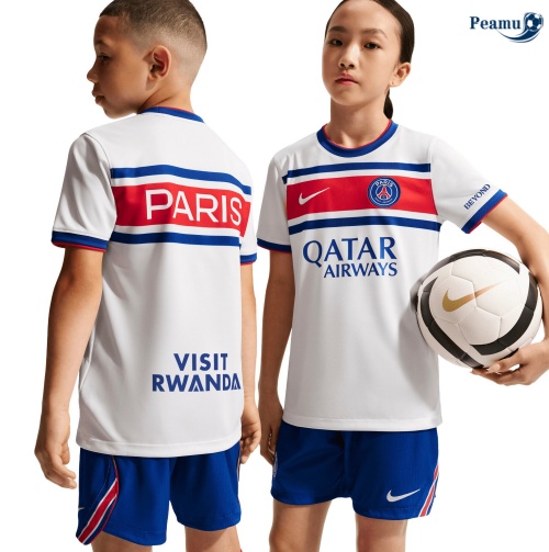 Camisola Futebol PSG Crianças Equipamento pre-match Branco 2026-2027