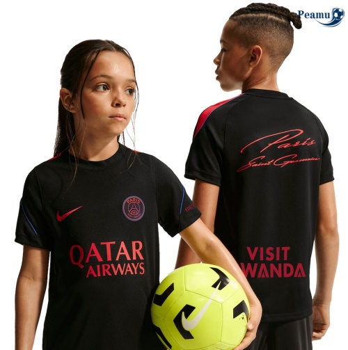Camisola Futebol PSG Crianças Equipamento preto 2026-2027