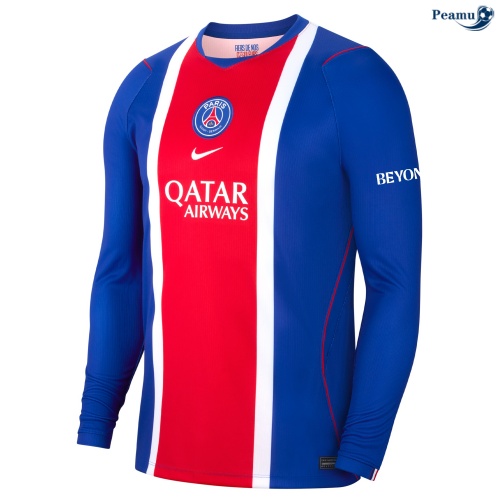 Camisola Futebol PSG Principal Equipamento Manga Larga 2026-2027