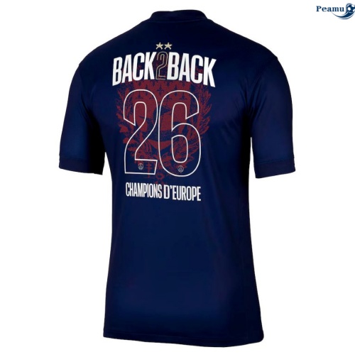 Camisola Futebol PSG Principal Equipamento 2 étoiles Champions D’Europe 2025-2026