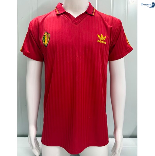 Camisola Futebol Retrô Bélgica Principal Equipamento 1990