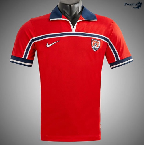 Camisola Futebol Retrô Estados Unidos Alternativa Equipamento 1998