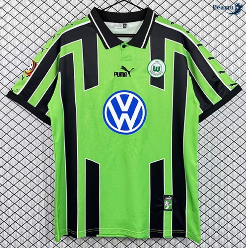 Camisola Futebol Retrô VfL Wolfsburg Alternativa Equipamento 1999-00