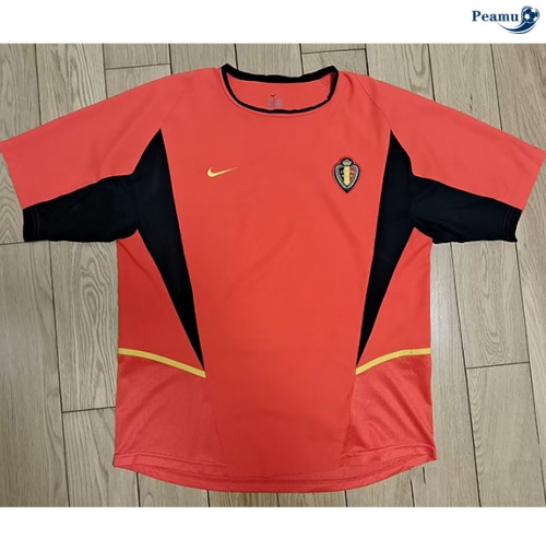 Camisola Futebol Retrô Bélgica Principal Equipamento 2002