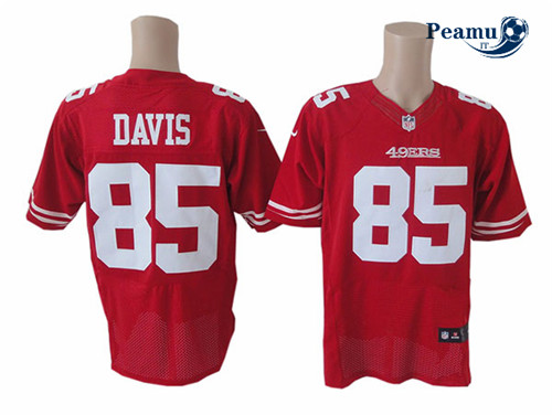 Peamu - Vernon Davis, San Francisco 49ers - Vermelho