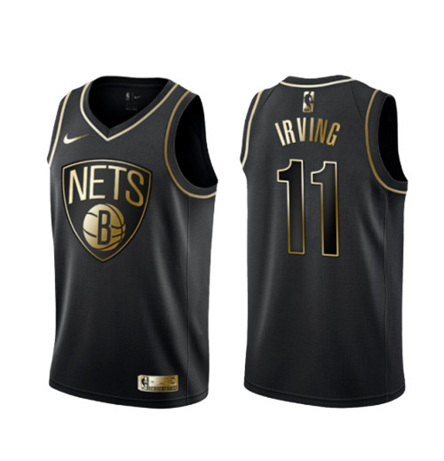 Peamu - Kyrie Irving, Brooklyn Nets - Preto/Or