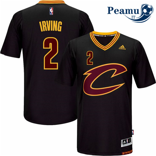Peamu - Kyrie Irving, Cleveland Cavaliers - Preto Sleeve Swingman