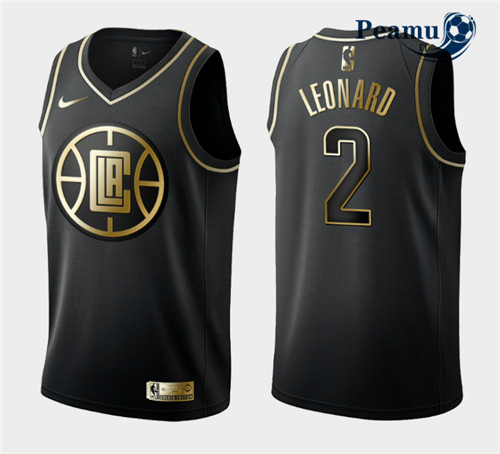 Peamu - Kawhi Leonard, Los Angeles Clippers - Preto/Or