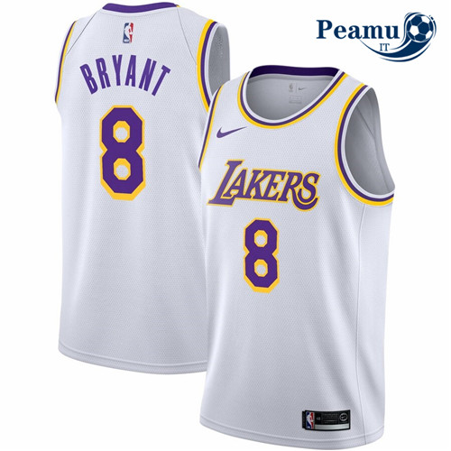 Peamu - Kobe Bryant, Los Angeles Lakers #8 Branco