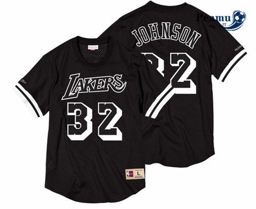 Peamu - Magic Johnson, Los Angeles Lakers - Mitchell & Ness Preto & Branco