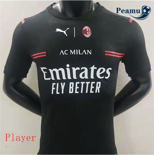 Peamu - Camisola Futebol AC Milan player Preto 2020-2021