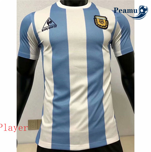 Peamu - Camisola Futebol Argentina Player Version Principal Equipamento 1986