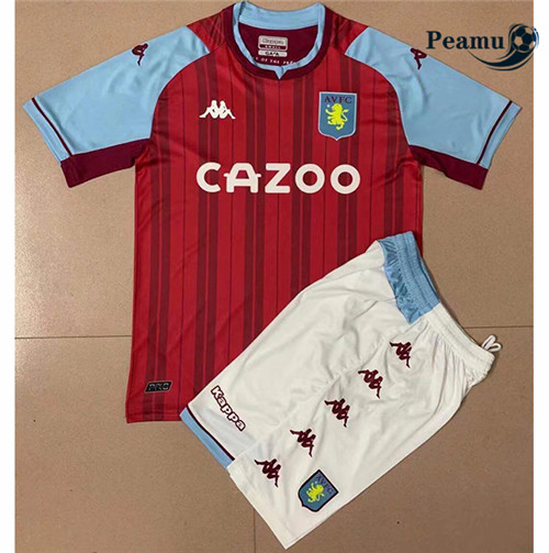 Peamu - Camisola Futebol Aston Villa Crianças Principal Equipamento 2021-2022