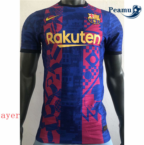 Peamu - Camisola Futebol Barcelona Player Version Champions League 2021-2022