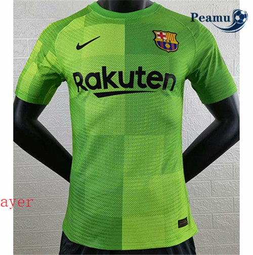 Peamu - Camisola Futebol Barcelona Player Version vert Gardien de but 2021-2022