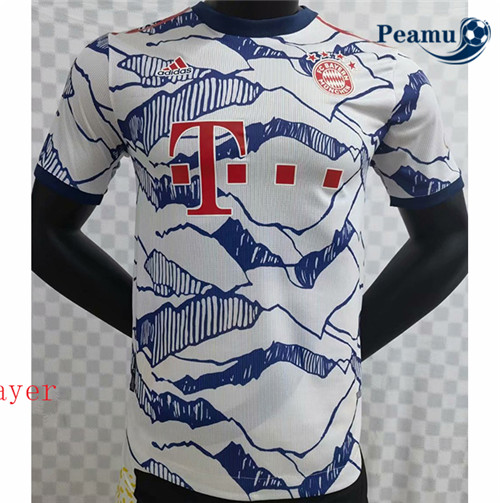 Peamu - Camisola Futebol Bayern de Munique Player Version Branco 2021-2022