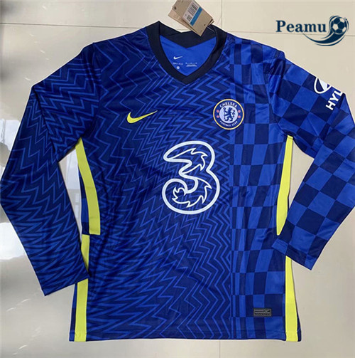 Peamu - Camisola Futebol Chelsea Principal Equipamento Manche Longue 2021-2022