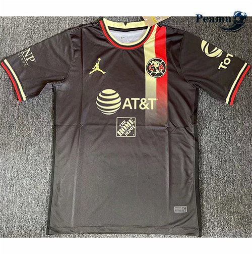 Peamu - Camisola Futebol CF América training Preto/Amarelo 2021-2022