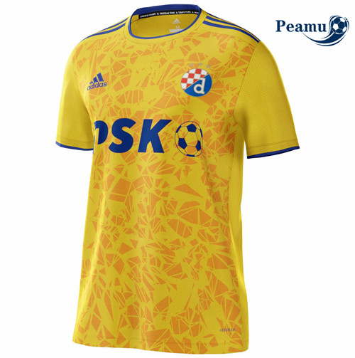 Peamu - Camisola Futebol Dinamo Zagreb Alternativa Equipamento Amarelo 2021-2022