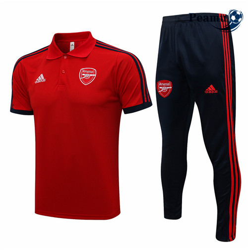 Peamu - Kit Camisola Entrainement foot Arsenal + Pantalon Vermelho 2021-2022