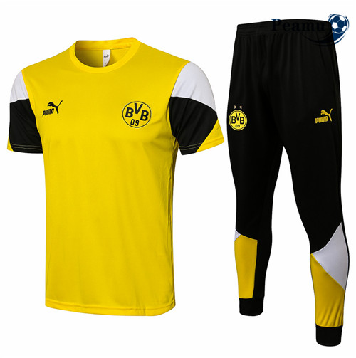 Peamu - Kit Camisola Entrainement foot Borussia Dortmund + Pantalon Amarelo 2021-2022